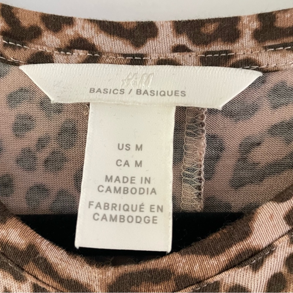 H&M women’s basics leopard tank dress - Picture 6 of 11